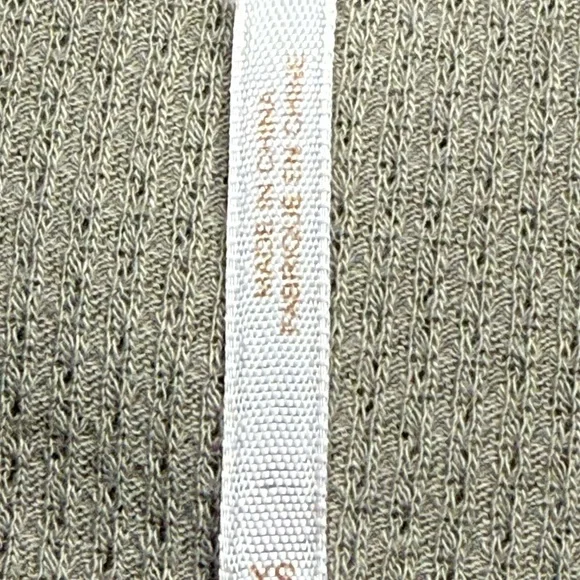 Free People Woman’s Cuff Thermal Long Sleeve Classic Top Sz XS Grey/Brown - Picture 7 of 8